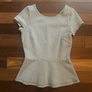 Banana republic black and white top in size 0